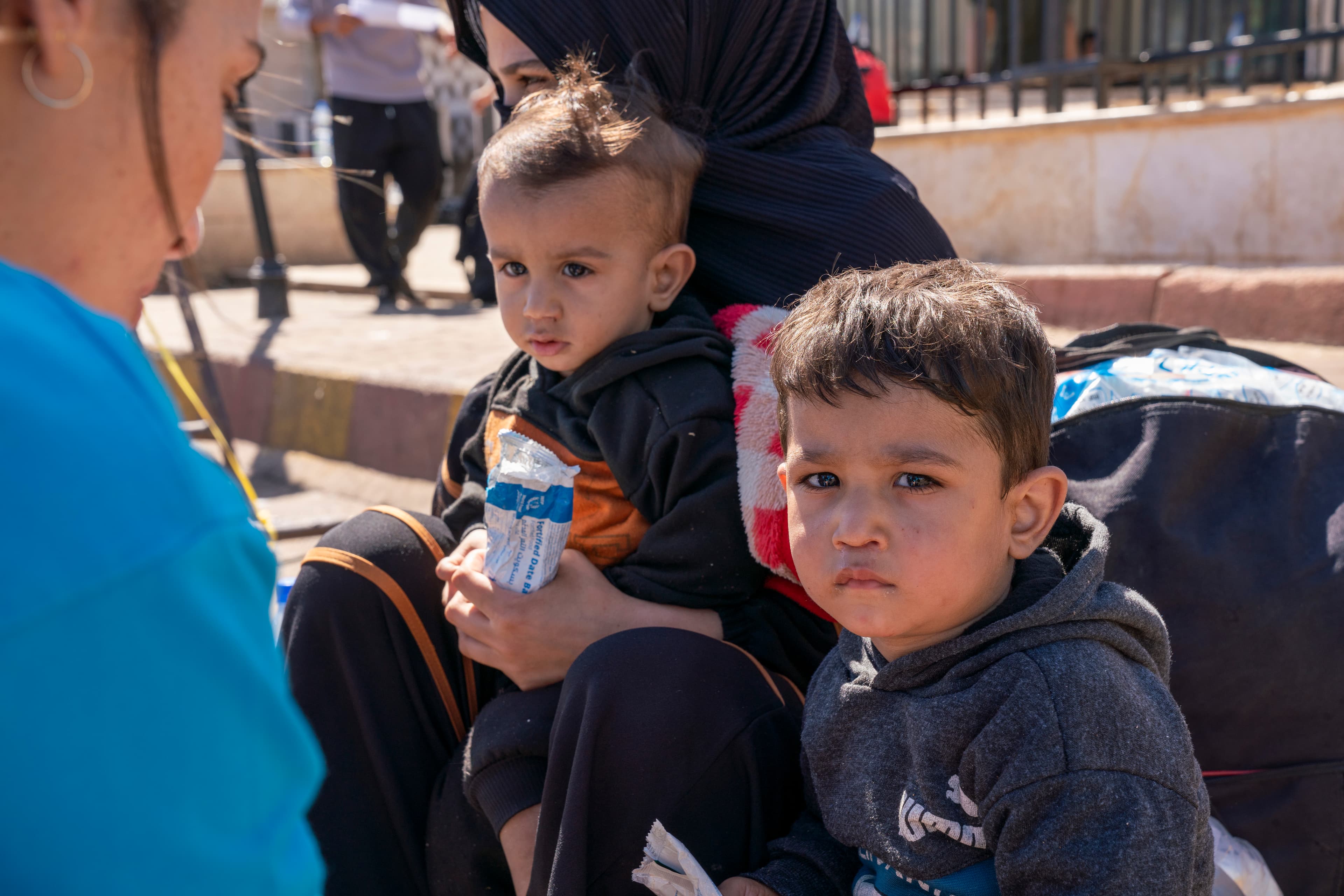 Pojkar på flykt med familjen - Syrien/Libanon 2024