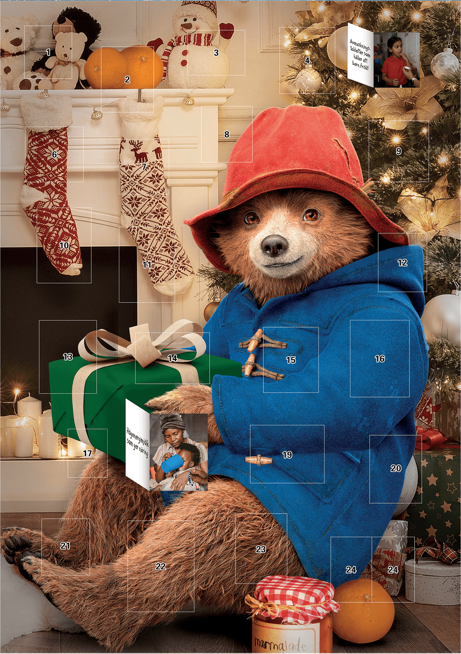 Paddington julkalender - produktbild 2024