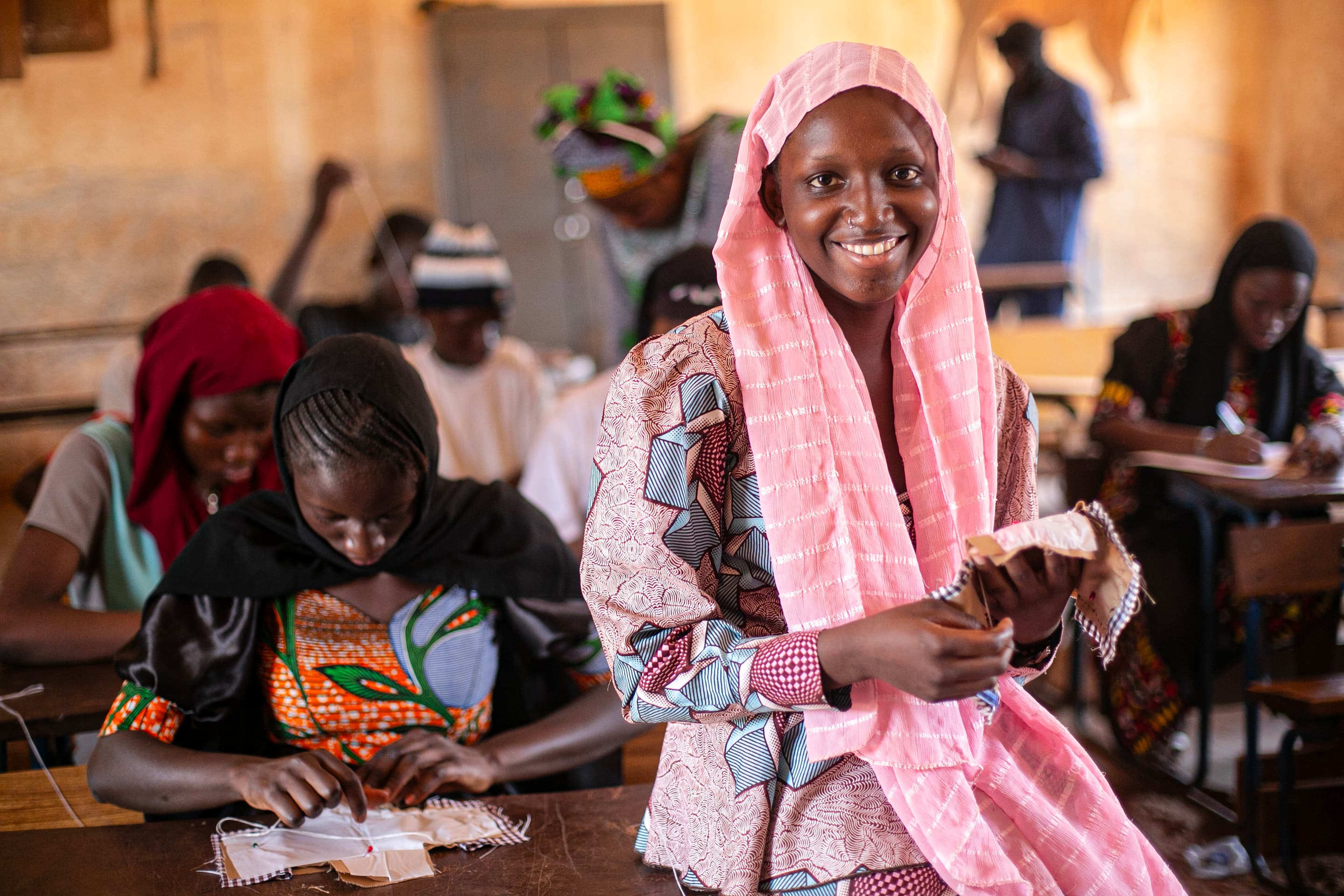 Elever syr mensskydd - Mali 2024