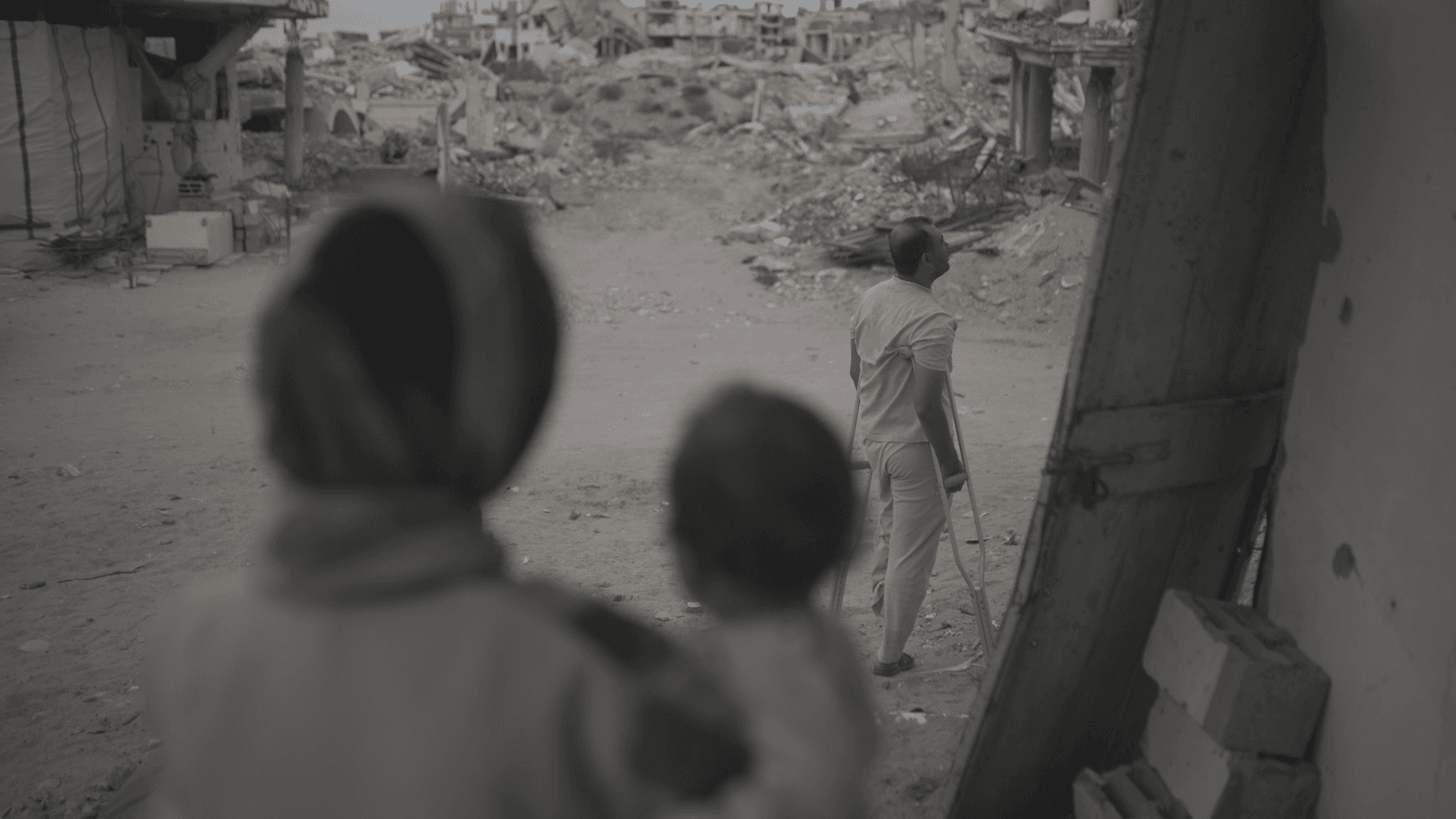 Norhan med syskon & pappa – Gaza 2026