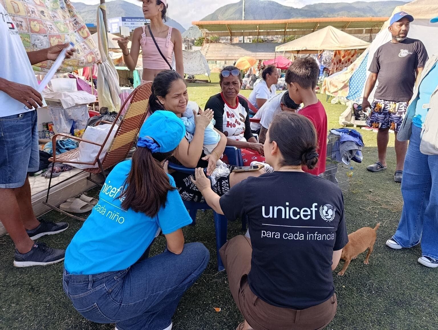 UNICEF-personal stödjer efter jordbävning - Venezuela 2026