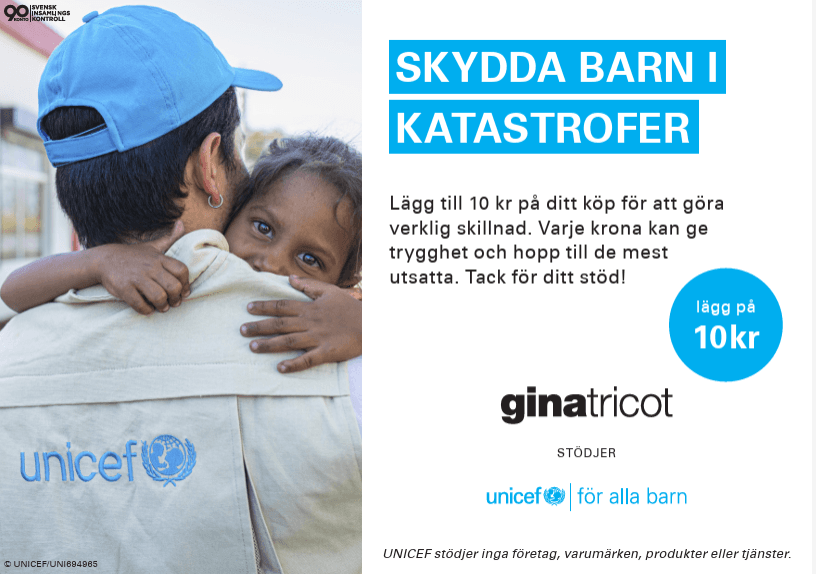 Gina Tricots insamling juli