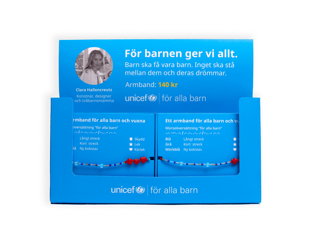 Armband för alla barn - paket med ställ