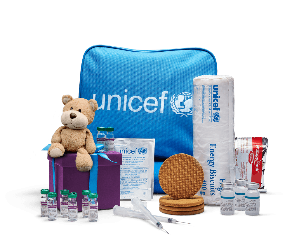 Stort paket för barn på flykt